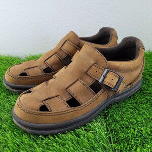 Rockport Shoes Womens 6.5 Brown WWT87M Fisherman Sandals VTG Walking Shoe